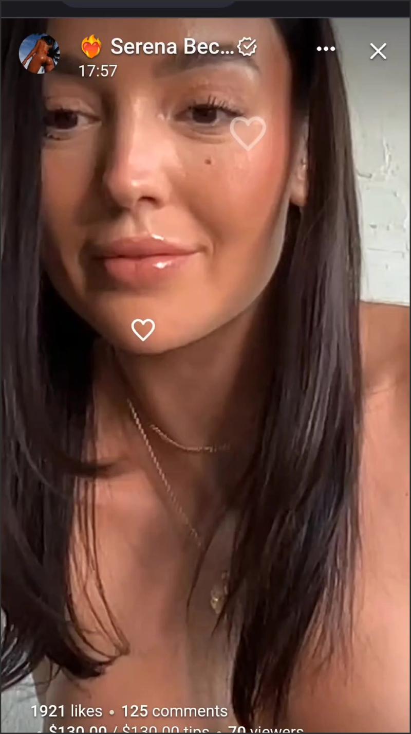 Serena Becker nackter Dirty Talk Live